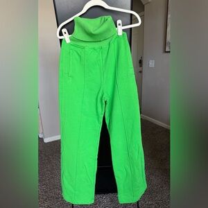 MSGM Club Domani Green Sweatpants